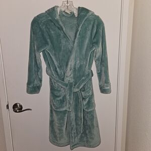 L.L. Bean Kids' Teal Plush Robe